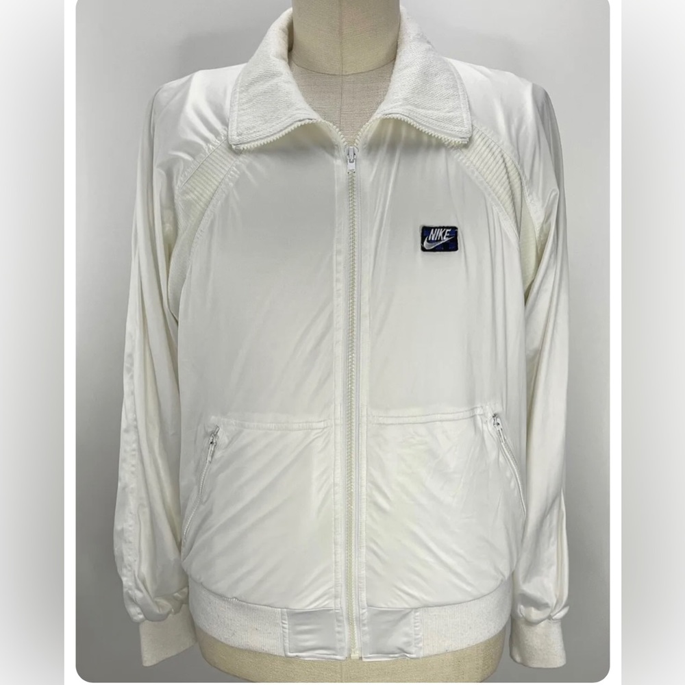 VINTAGE 80'S NIKE MENS MCENROE CHECKER TAG CHALLENGE COURT TENNIS JACKET
